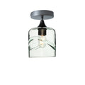 603 Semi-Flush-Bicycle Glass Co - Hotshop-Swell-Eco Clear-Antique Bronze-Bicycle Glass Co