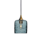 603 Single Pendant Light-Bicycle Glass Co-Polished Brass 15ft Cord + Track Mount-Spun-Slate Gray-Bicycle Glass Co