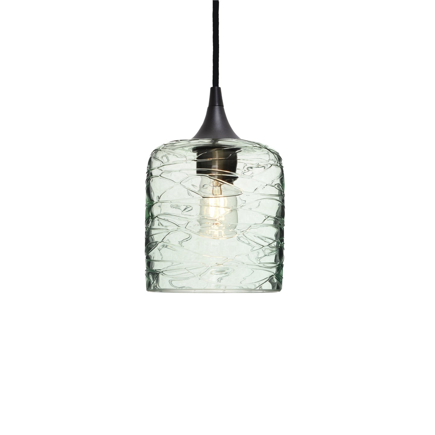 603 Spun: Single Pendant Light-Glass-Bicycle Glass Co - Hotshop-Eco Clear-Bicycle Glass Co