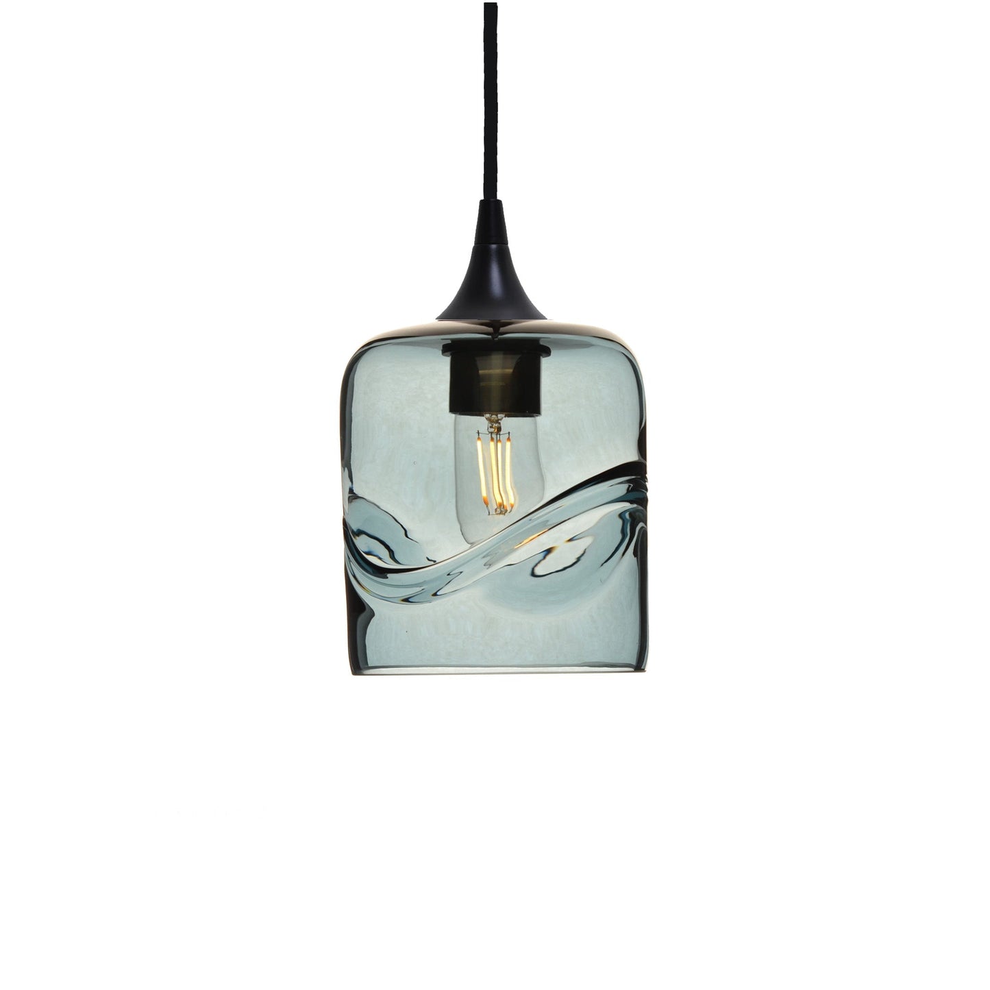 603 Swell: Single Pendant Light-Glass-Bicycle Glass Co - Hotshop-Eco Clear-Bicycle Glass Co