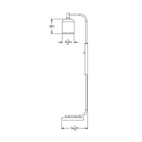 Dimensional Drawing: Side