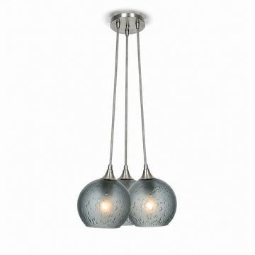 Brushed Nickel - 4ft Cord / Celestial / Slate Gray