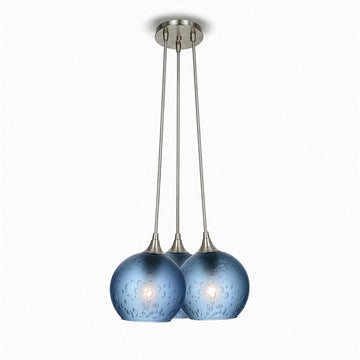 Brushed Nickel - 4ft Cord / Celestial / Steel Blue