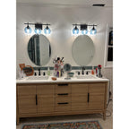 763 3-Light Vanity-Glass-Bicycle Glass Co-Lunar-Steel Blue-Brushed Nickel-Bicycle Glass Co