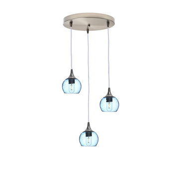 Brushed Nickel - 4ft Cord / Lunar / Steel Blue