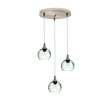 Brushed Nickel - 4ft Cord / Spun / Eco Clear