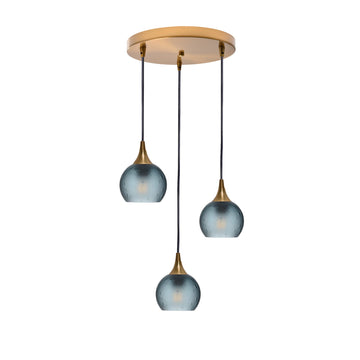 Polished Brass - 4ft Cord / Celestial / Slate Gray
