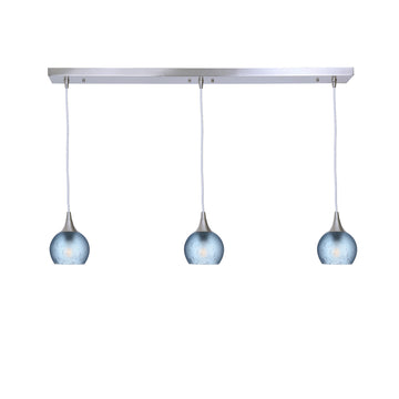 Brushed Nickel - 4ft Cord / Celestial / Steel Blue