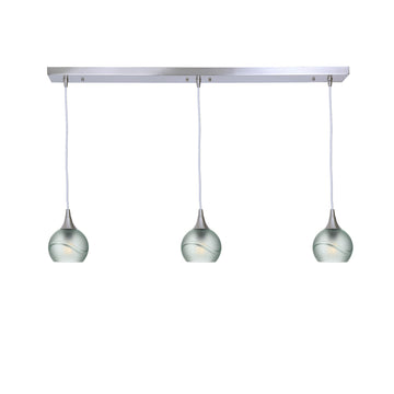 Brushed Nickel - 4ft Cord / Glacial / Eco Clear