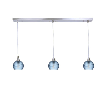 Brushed Nickel - 4ft Cord / Glacial / Steel Blue