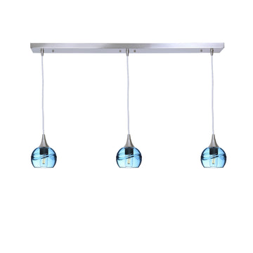 Brushed Nickel - 4ft Cord / Swell / Steel Blue