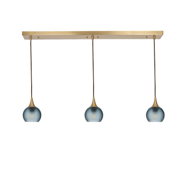 Polished Brass - 4ft Cord / Celestial / Slate Gray