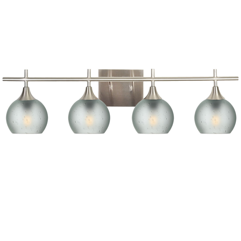 763 4-Light Vanity – Celestial / Eco Clear / Brushed Nickel
