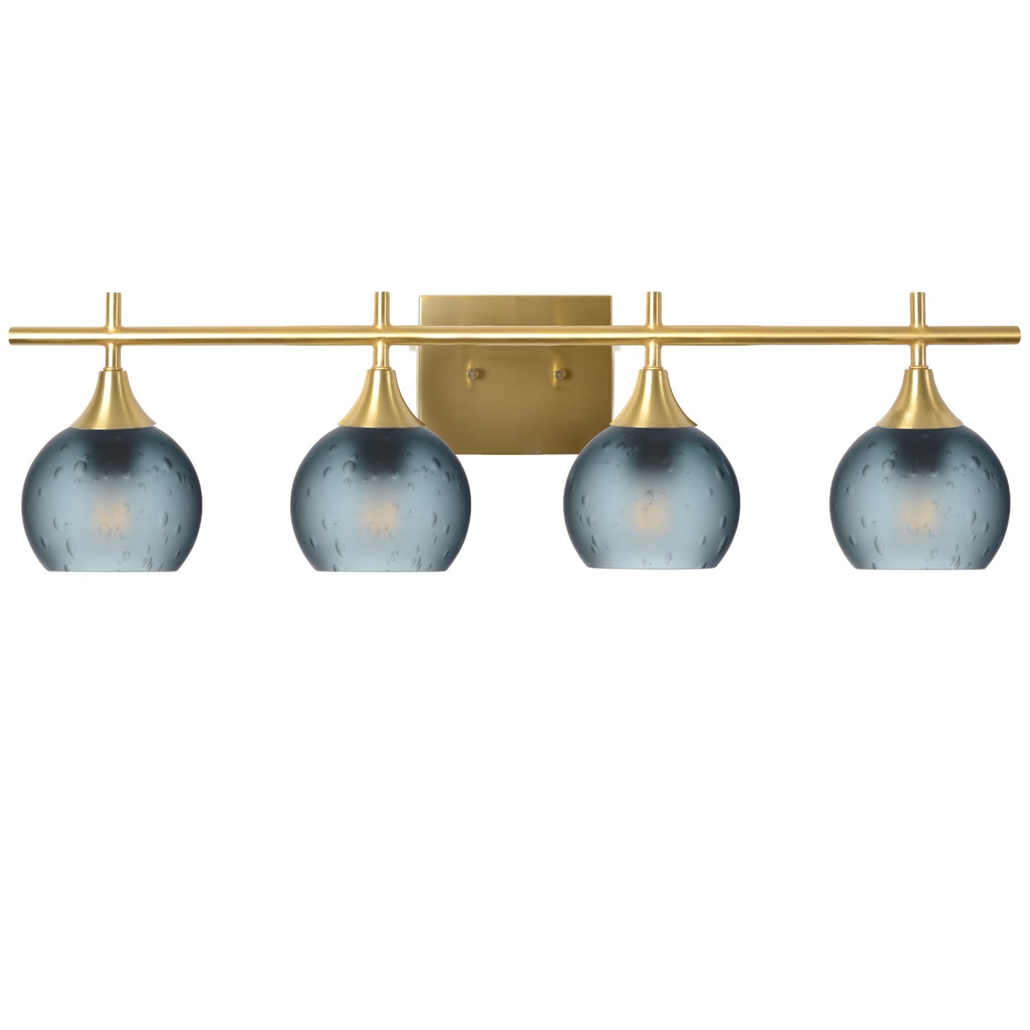 763 4-Light Vanity-Glass-Bicycle Glass Co-Celestial-Slate Gray-Polished Brass-Bicycle Glass Co