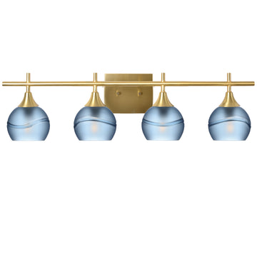 Glacial / Steel Blue / Polished Brass