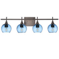 763 4-Light Vanity-Glass-Bicycle Glass Co-Lunar-Steel Blue-Antique Bronze-Bicycle Glass Co