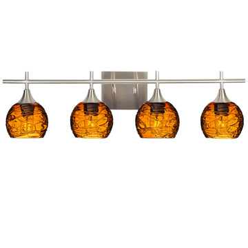 Spun / Golden Amber / Brushed Nickel