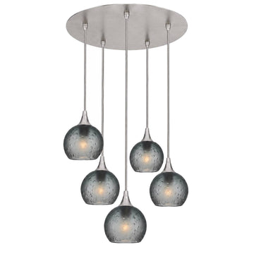 Brushed Nickel - 4ft Cord / Celestial / Slate Gray