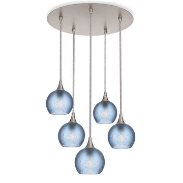Brushed Nickel - 4ft Cord / Celestial / Steel Blue