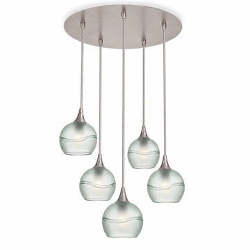 Brushed Nickel - 4ft Cord / Glacial / Eco Clear