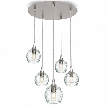 Brushed Nickel - 4ft Cord / Spun / Eco Clear