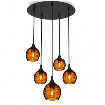 Matte Black - 4ft Cord / Spun / Golden Amber