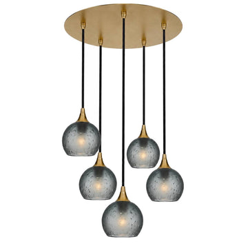 Polished Brass - 4ft Cord / Celestial / Slate Gray