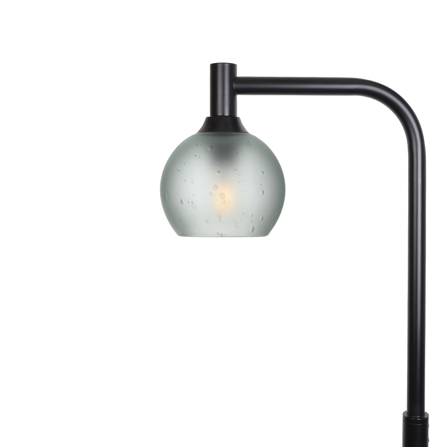 763 Celestial: Floor Lamp-Glass-Bicycle Glass Co - Hotshop-Eco Clear-Matte Black-Bicycle Glass Co