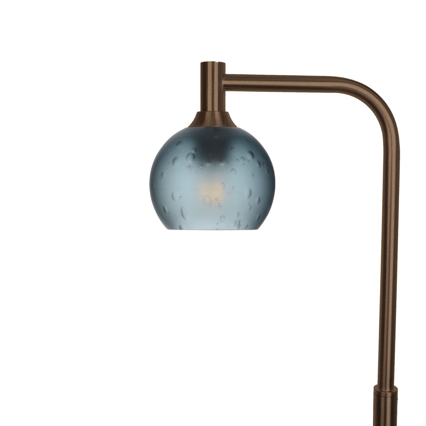 763 Celestial: Floor Lamp-Glass-Bicycle Glass Co - Hotshop-Slate Gray-Antique Bronze-Bicycle Glass Co