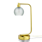 763 Celestial: Table Lamp-Glass-Bicycle Glass Co - Hotshop-Steel Blue-Brushed Nickel-Bicycle Glass Co