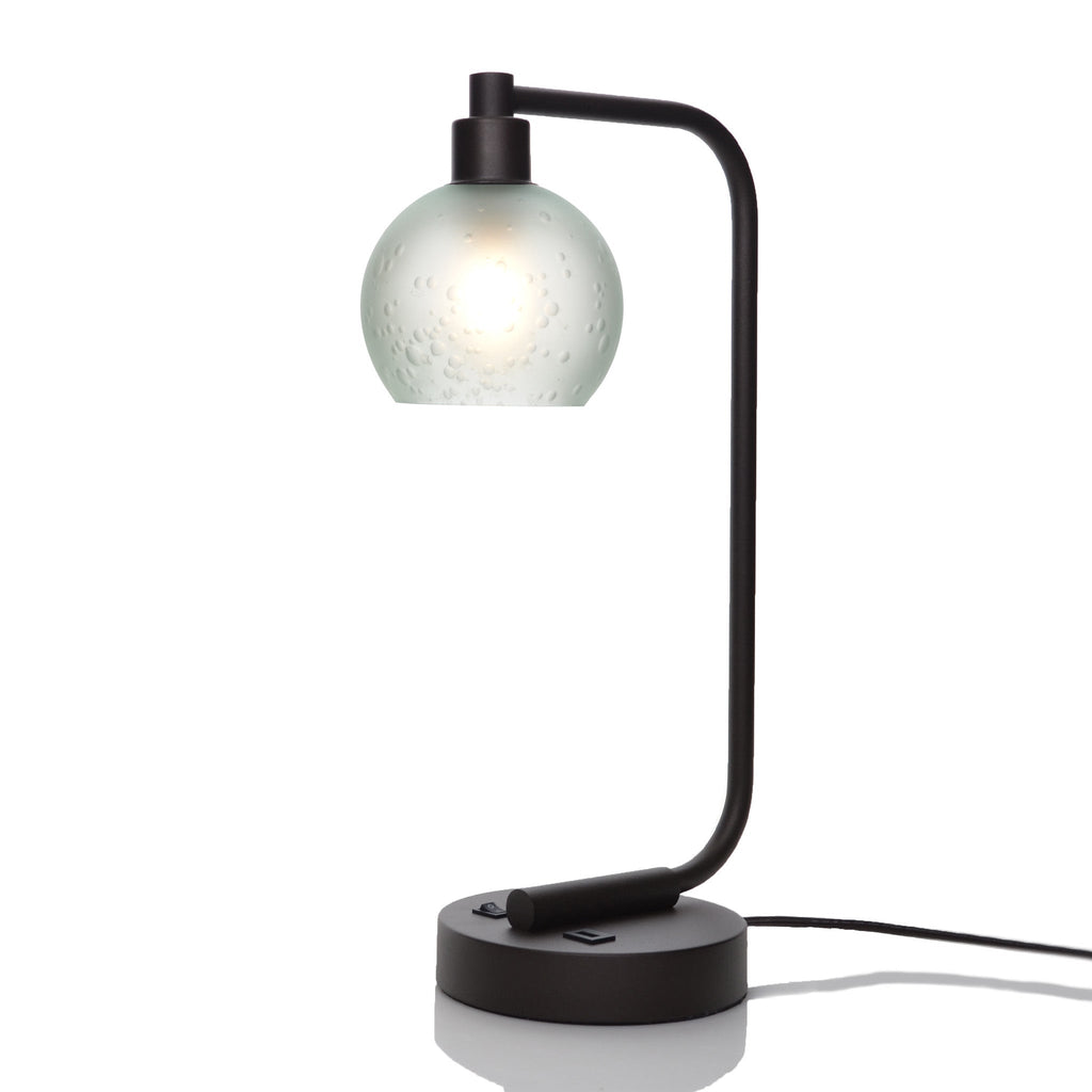 763 Celestial: Table Lamp-Glass-Bicycle Glass Co - Hotshop-Eco Clear-Antique Bronze-4 Watt LED (+$0.00)-Bicycle Glass Co