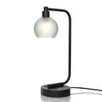 763 Celestial: Table Lamp-Glass-Bicycle Glass Co - Hotshop-Eco Clear-Matte Black-Bicycle Glass Co