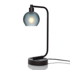 763 Celestial: Table Lamp-Glass-Bicycle Glass Co - Hotshop-Slate Gray-Antique Bronze-4 Watt LED (+$0.00)-Bicycle Glass Co