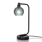 763 Celestial: Table Lamp-Glass-Bicycle Glass Co - Hotshop-Slate Gray-Matte Black-Bicycle Glass Co