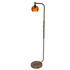 763 Floor Lamp-Glass-Bicycle Glass Co - Hardware-Lunar-Steel Blue-Brushed Nickel-Bicycle Glass Co