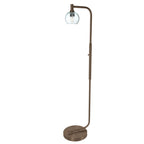 763 Floor Lamp-Glass-Bicycle Glass Co - Hardware-Lunar-Steel Blue-Brushed Nickel-Bicycle Glass Co