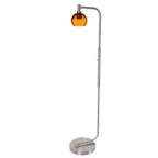 763 Floor Lamp-Glass-Bicycle Glass Co - Hardware-Lunar-Steel Blue-Brushed Nickel-Bicycle Glass Co