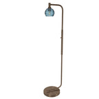 763 Floor Lamp-Glass-Bicycle Glass Co - Hardware-Lunar-Steel Blue-Brushed Nickel-Bicycle Glass Co
