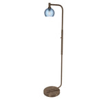 763 Floor Lamp-Glass-Bicycle Glass Co - Hardware-Lunar-Steel Blue-Brushed Nickel-Bicycle Glass Co