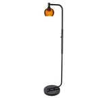 763 Floor Lamp-Glass-Bicycle Glass Co - Hardware-Lunar-Steel Blue-Brushed Nickel-Bicycle Glass Co