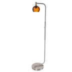 763 Floor Lamp-Glass-Bicycle Glass Co - Hardware-Lunar-Steel Blue-Brushed Nickel-Bicycle Glass Co