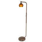 763 Floor Lamp-Glass-Bicycle Glass Co - Hardware-Lunar-Steel Blue-Brushed Nickel-Bicycle Glass Co