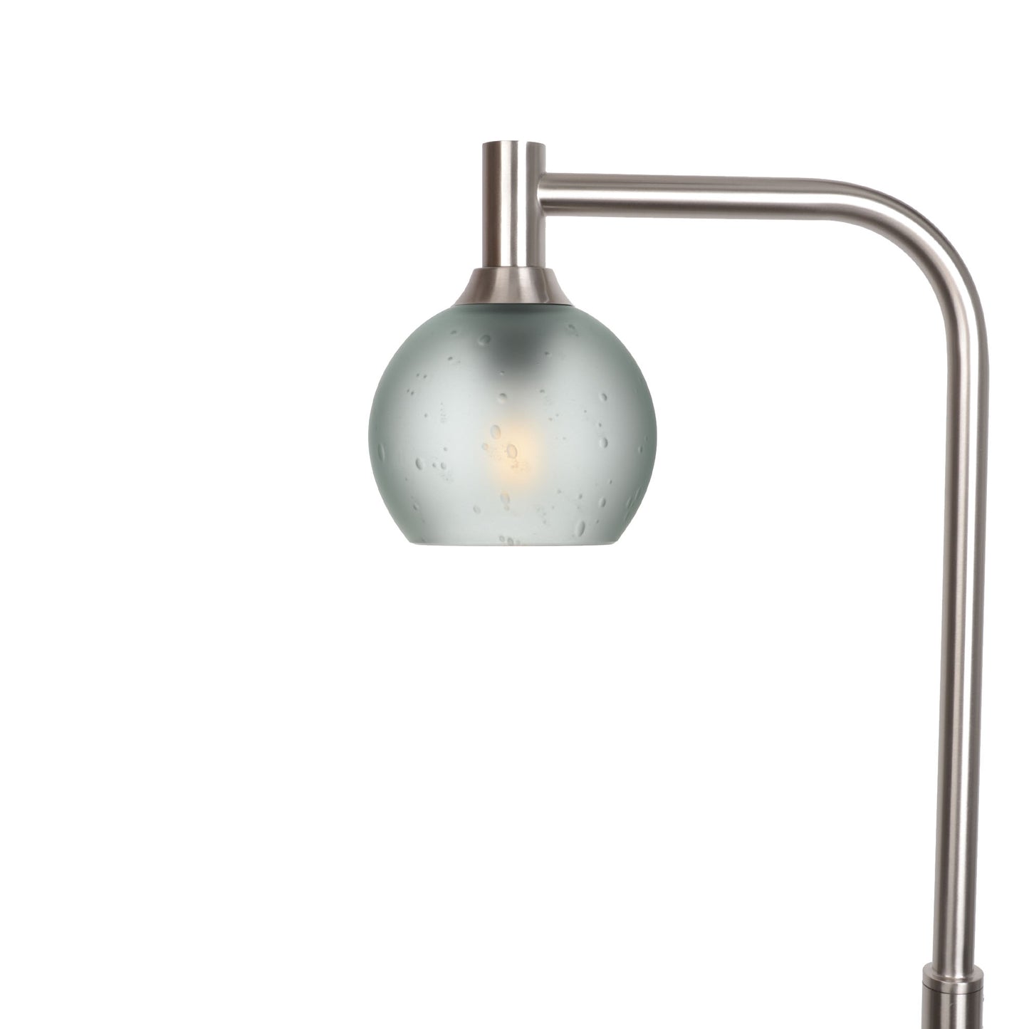 763 Floor Lamp-Glass-Bicycle Glass Co - Hardware-Celestial-Eco Clear-Brushed Nickel-Bicycle Glass Co
