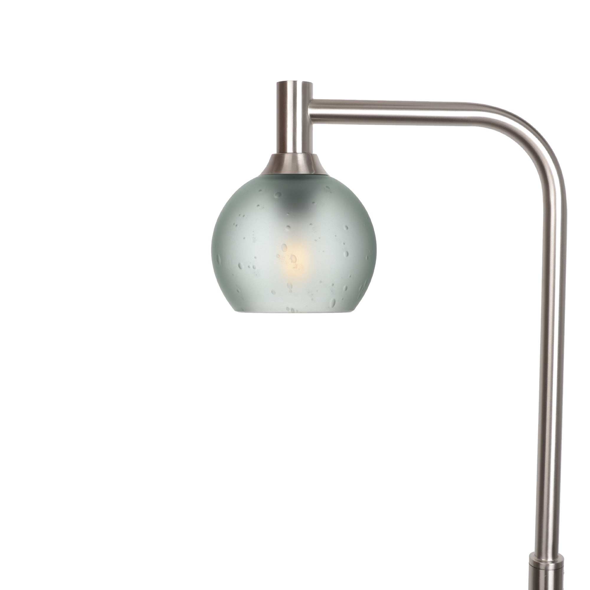 763 Floor Lamp-Glass-Bicycle Glass Co - Hardware-Celestial-Eco Clear-Brushed Nickel-Bicycle Glass Co