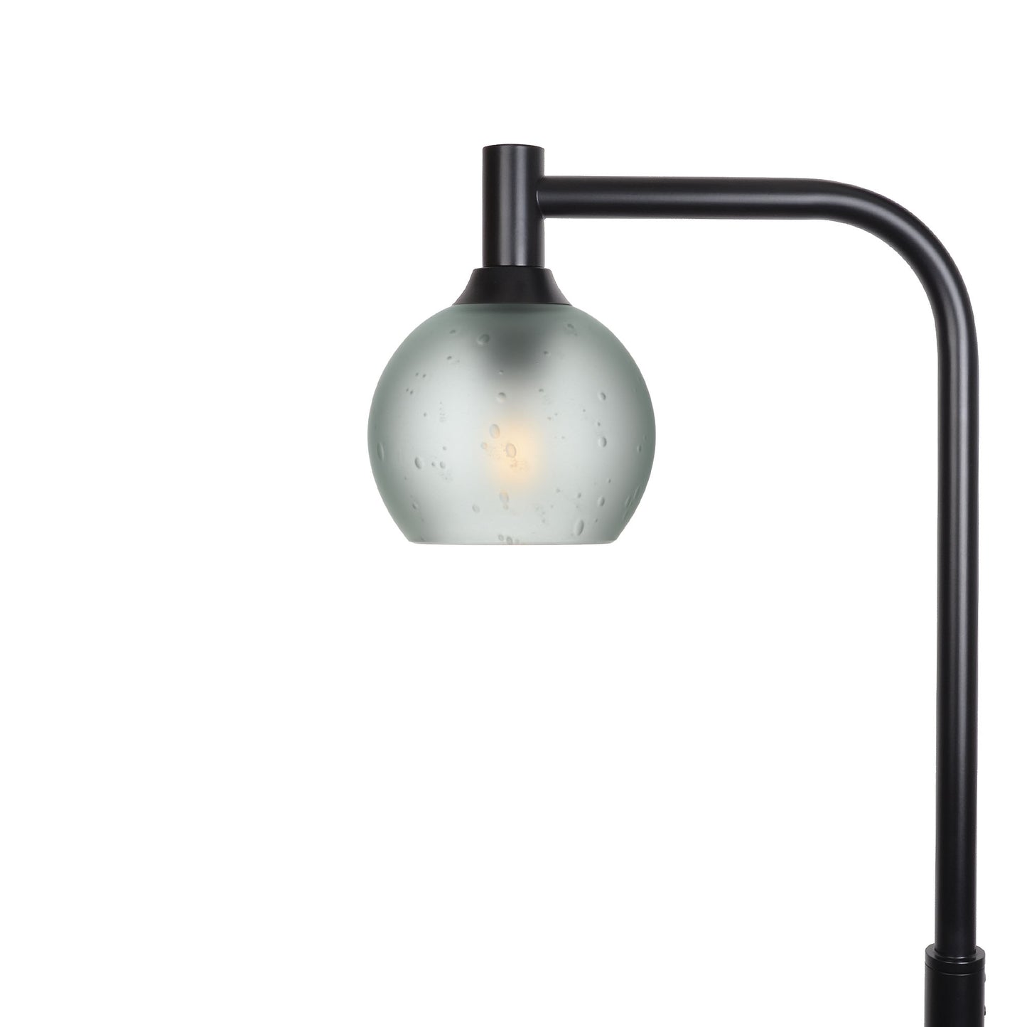 763 Floor Lamp-Glass-Bicycle Glass Co - Hardware-Celestial-Eco Clear-Matte Black-Bicycle Glass Co