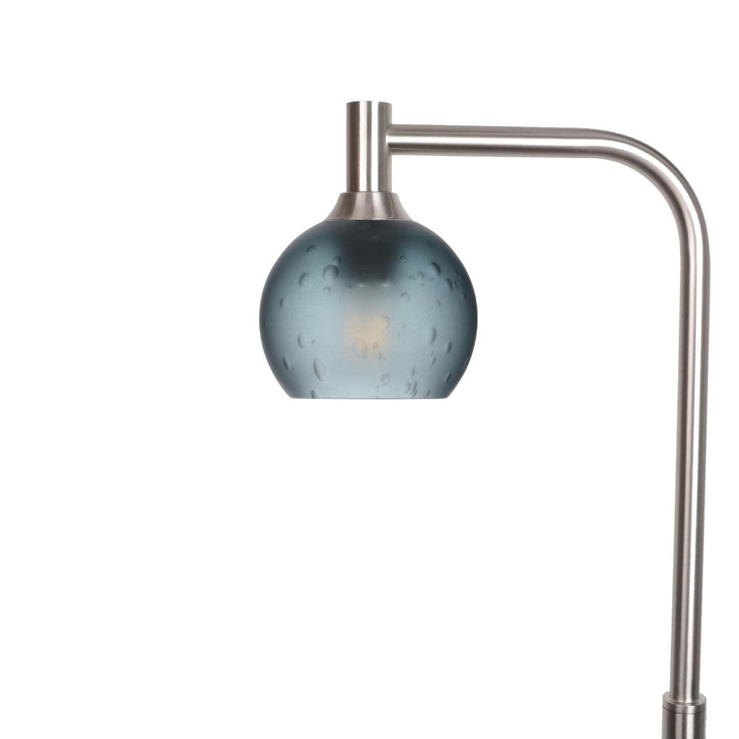 763 Floor Lamp-Glass-Bicycle Glass Co - Hardware-Celestial-Slate Gray-Brushed Nickel-Bicycle Glass Co
