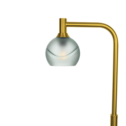 763 Floor Lamp-Glass-Bicycle Glass Co - Hardware-Glacial-Eco Clear-Polished Brass-Bicycle Glass Co