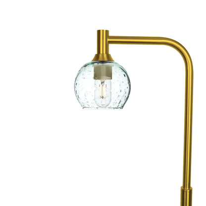 763 Floor Lamp-Glass-Bicycle Glass Co - Hardware-Lunar-Eco Clear-Polished Brass-Bicycle Glass Co