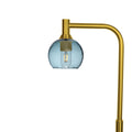763 Floor Lamp-Glass-Bicycle Glass Co - Hardware-Lunar-Slate Gray-Polished Brass-Bicycle Glass Co