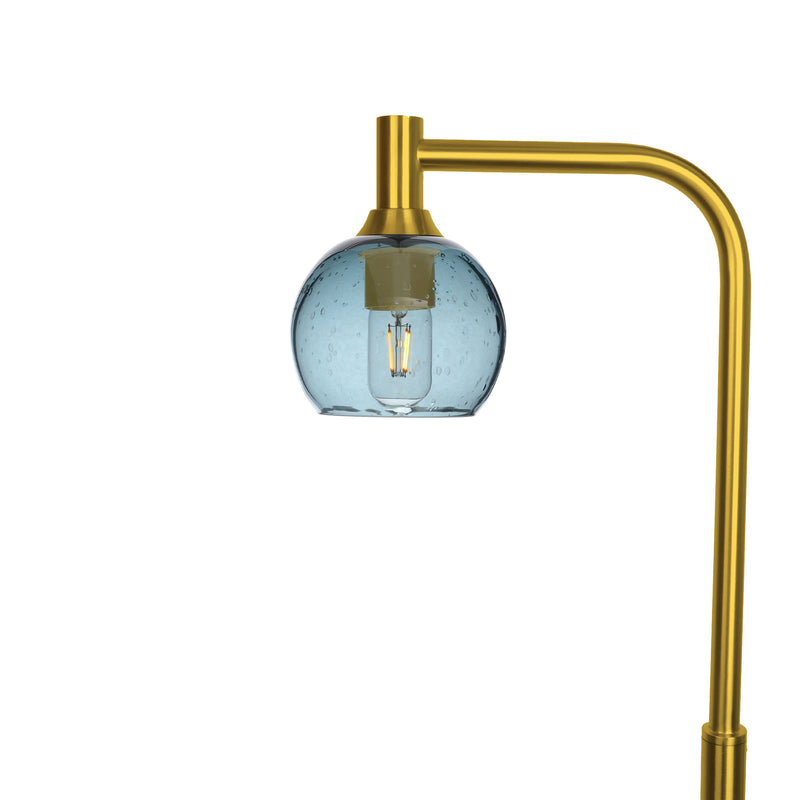 763 Floor Lamp – Lunar / Slate Gray / Polished Brass
